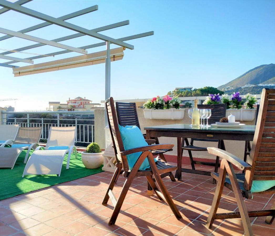 Pena Beach 3 Bedroom Duplex, Bbq, Pool, Sea Views, Benalmadena Exterior photo